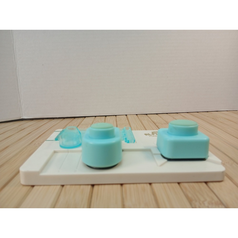 We R Memory Keepers Mini Alphabet Punch Board White Blue Craft Tool - Picture 7 of 9